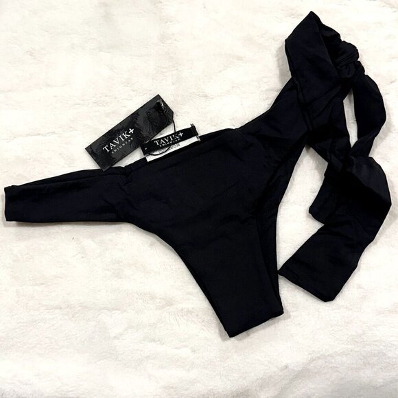 NWT Tavik Goldie Swim Bottom in Black - Small - Picture 2 of 7
